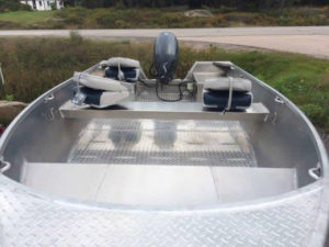 14 WIDE TILLER SELF BAILING (2) - Custom Boat Works